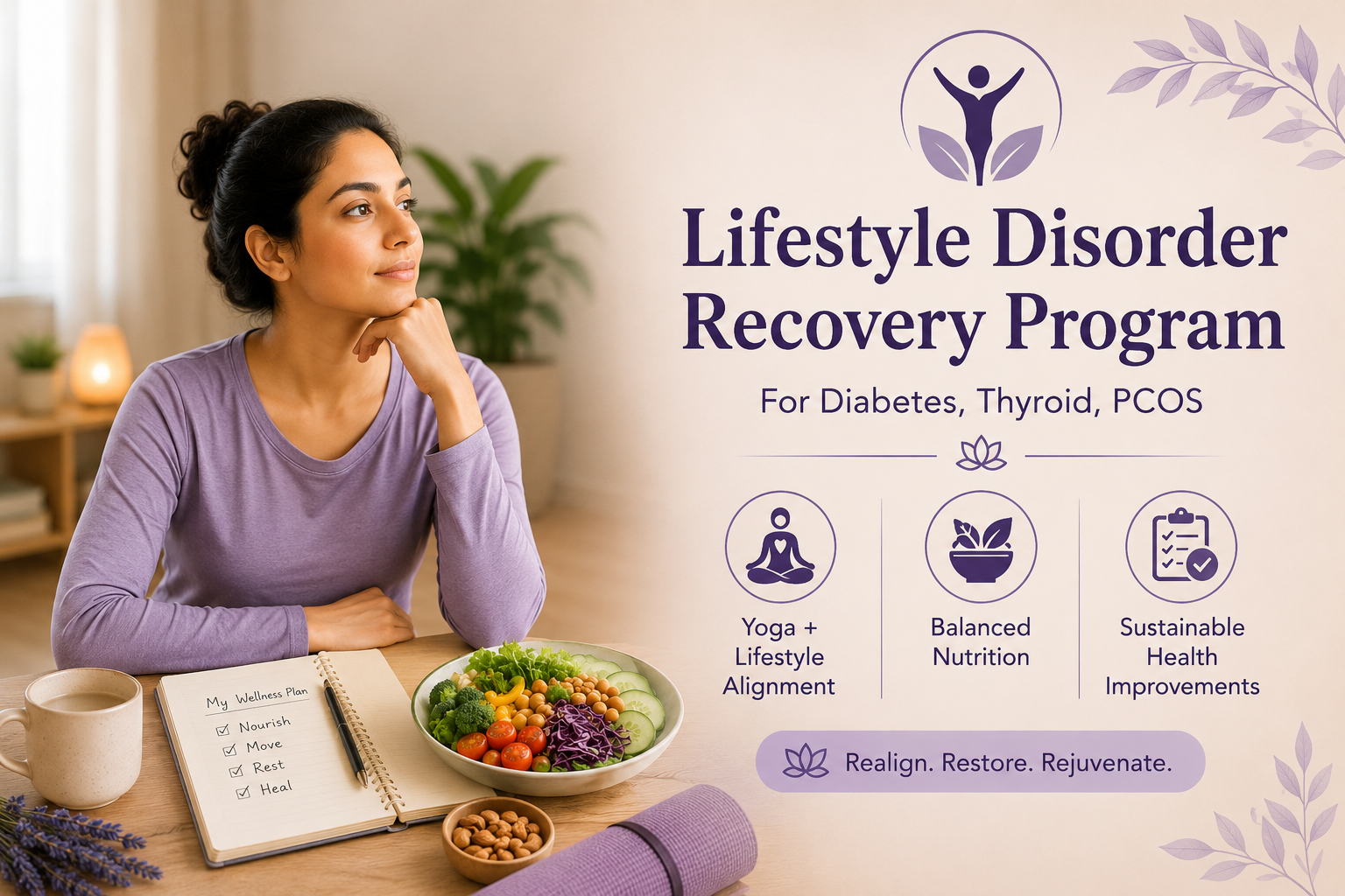 Therapeutic Yog for lifestyle recovery